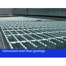 Grades de piso de aço soldadas com pressão galvanizada